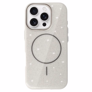 MagSafe Slim Shiny Suojakuori iPhone 16:lle hopeinen