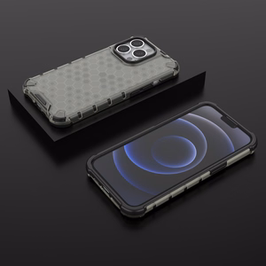 Honeycomb Asia panssari kansi TPU puskuri iPhone 13 Pro musta