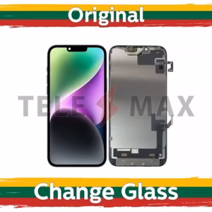 LCD-näyttö yhteensopiva iPhone 14 musta (uudistettu: Telemax)