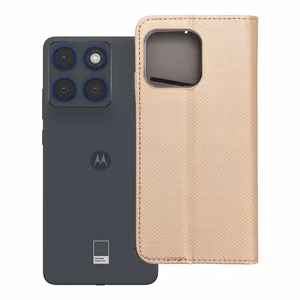 SMART CASE Book kuori Motorola Edge 70:lle - kultainen