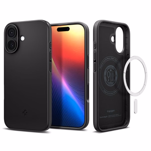 Spigen Thin Fit Mag Magsafe Suojakuori iPhone 17:lle musta