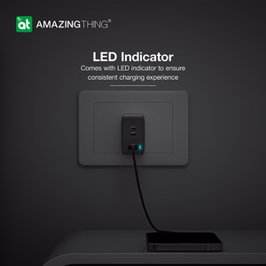 Amazing Thing Wall charger Thunder Pro GaN EUTH66W - USB + 2xType C - PD 66W black