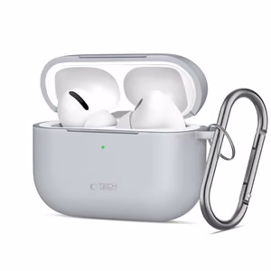 Tech-Protect Silikoninen Hook Suojakuori AirPods Pro:lle - Harmaa