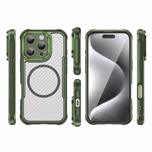 Leading Series MagSafe Silikoninen Suojakuori iPhone 16 Pro:lle - Vihreä