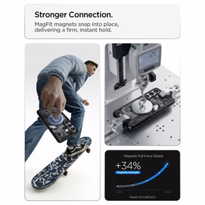 Spigen Ultra Hybrid Mag MagSafe suojakuori Samsung Galaxy S26 Ultra:lle Zero One musta