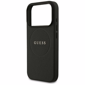 Guess Grained Gold Ring MagSafe suojakuori mallille iPhone 18 Pro / 17 Pro – väri: musta
