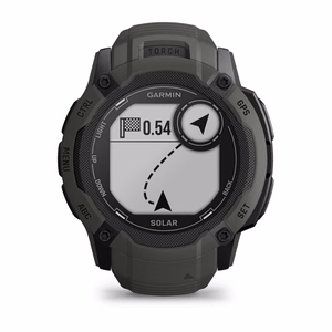 Garmin Instinct 2X Solar digitaalinen GPS-älykello, 2,79 cm (1,1"), MIP, 50 mm, 176 × 176 pikseliä, kosketusnäyttö, grafiitti, satelliitti-GPS
