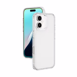 AmazingThing Minimal Silikoninen Suojakuori iPhone 16 Plus:lle - läpinäkyvä
