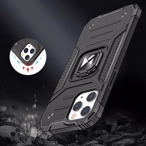 Suojakuori Wozinsky Ring Armor Apple iPhone 13 Pro, hopeinen
