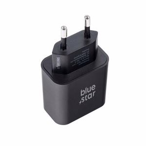 Puhelinlaturi Blue Star USB C QC4.0 PD 3A 25W + kaapeli USB C - USB C TFB-TC-25WPD musta