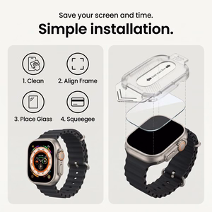 Tech-Protect Easy Set+ Tempered Glass 2-pack for Apple Watch Ultra 1/2 49mm - Clear