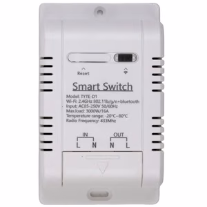 TUYA Smart Relay with External Temperature Sensor, Wi-Fi, RF, 16A, AC 85-250V