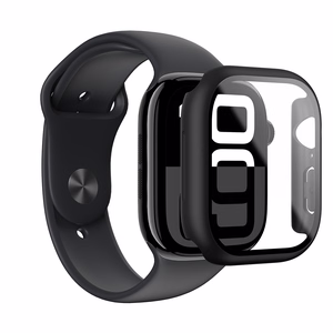 AmazingThing Radix Glass Suojakuori Apple Watch 42mm:lle - musta