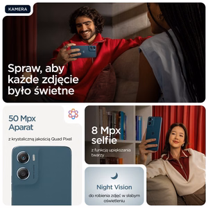 Motorola moto g06 power 17,5 cm (6,88 tuumaa) Dual SIM Android 15 4G USB Type-C, 8 Gt/256 Gt, 7000 mAh, sininen