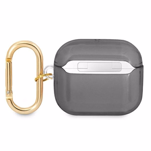 Guess GUA3HHTSK AirPods 3 -suojus musta/musta Hihnamallisto
