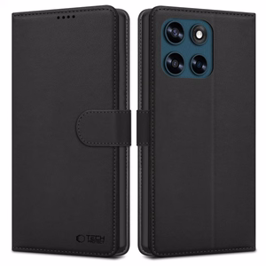 Tech-Protect Wallet Case for Motorola Moto G57 Power / G67 Power - Black