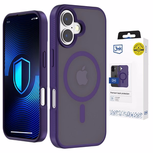 3mk Smoke MagCase - suojakuori iPhone 17:lle - violetti-läpikuultava