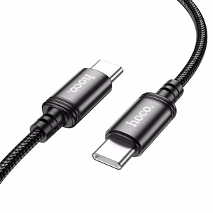 Kaapeli USB-C - USB-C Hoco 3A 60W 3 m X91 musta