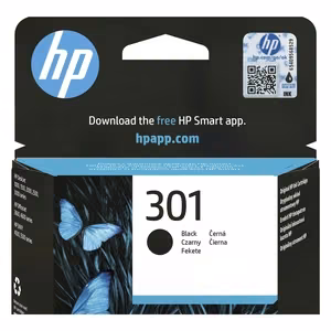 Alkuperäinen HP 301 -mustekasetti (CH561EE#UUS), musta, vakiokokoinen, 3 ml, DeskJet 1050 / 2050 -malleille
