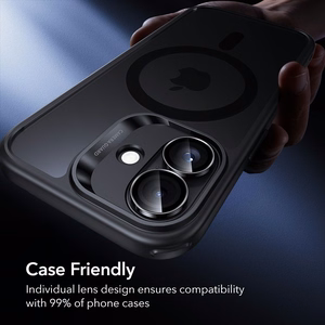 ESR Armorite Camera Cover for iPhone 16 / 16 Plus / 17 - Black