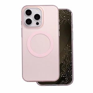 Tecto Shield Mistiq Mag suojakuori iPhone 15 Pro 6,1"-mallille, vaaleanpunainen