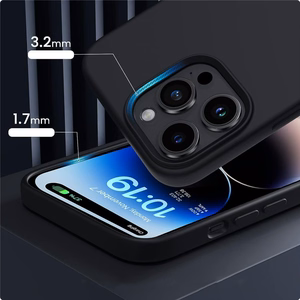 Tech-Protect Silicone MagSafe iPhone 15 Suojakuori - matta musta