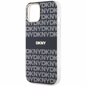 DKNY IML Mono ja Raita MagSafe Suojakuori iPhone 15/14/13:lle - musta