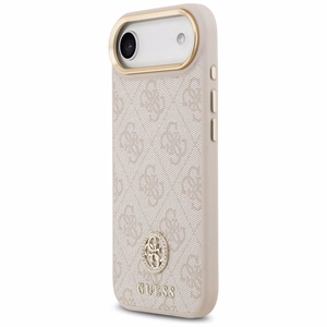 GUESS Suojakuori IPHONE 17 Air MagSafe GUHMP17MP4GRMDEP (PU W/ 4G Strass Logo) vaaleanpunainen