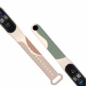 Hihna Moro bändi Xiaomi Mi Band 3 / 4 silikonihihna katsella rannekoru malli 4