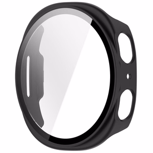 Tech-Protect Defense 2-Pack suojakuori mallille Samsung Galaxy Watch 44mm – läpinäkyvä ja mattamusta