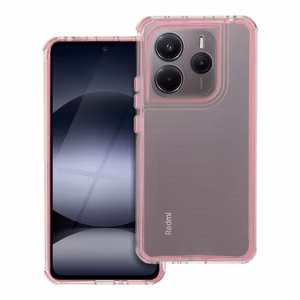 Suojakuori Xiaomi Redmi Note 14 5G:lle Matrix Clear vaaleanpunainen