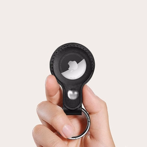 Tech-Protect NaturalFit Suojakuori Apple AirTag 1/2:lle - musta