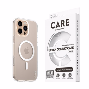 CARE by PanzerGlass Flagship suojakuori iPhone 16 Pro Max 6.9' valkoinen/valkoinen MagSafe 1340