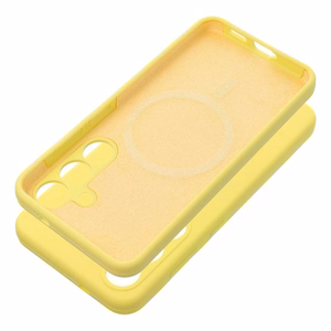 Samsung Galaxy S26 Suojakuori Silicone 2mm MagSafe-yhteensopiva keltainen