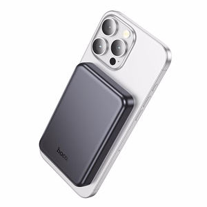 Hoco J160 MagSafe-yhteensopiva varavirtalähde 5000 mAh 2A 5W, metallinharmaa