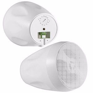 Ulkokaiuttimet, 20 W, 4 tuumaa, 2-suuntainen, valkoinen (pari)