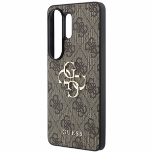 Guess 4G Big Metal Logo Case for Samsung Galaxy S26 Ultra - Brown