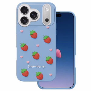 Mansikka-suojakuori iPhone 17 Pro Max / 18 Pro Max 6,9'' sininen
