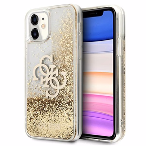 Guess 4G Big Liquid Glitter suojakuori iPhone 11 6.1" / Xr:lle - kultainen