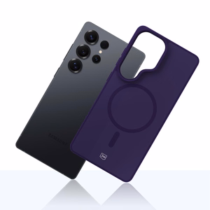 3mk Smoke MagCase Samsung Galaxy S25 Ultra:lle violetti-puoliläpinäkyvä