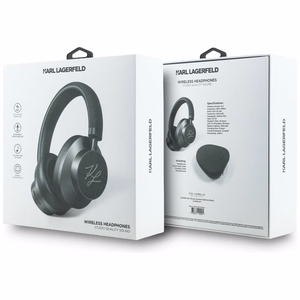 Karl Lagerfeld Grained Initials - Bluetooth ANC -kuulokkeet (musta)