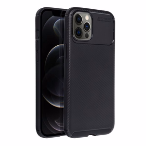 Suojakuori iPhone 12 PRO MAX:lle Carbon Premium musta