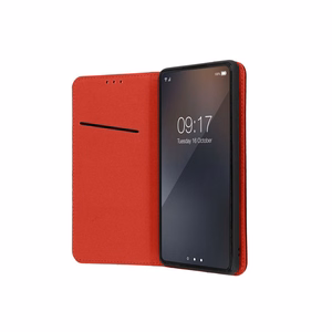 SMART PRO Book nahkainen Suojakuori XIAOMI Redmi Note 15 PRO 5G:lle tummanpunainen