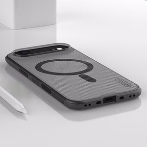 Nillkin Super Frosted Shield Pro MagSafe-yhteensopiva suojakuori iPhone 17 Air:lle - läpinäkyvä musta