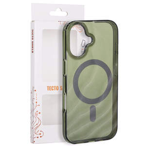 Tecto Shield Desert Mag -suojakuori mallille iPhone 17 6,3", tumman oliivinvihreä