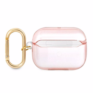 Guess GUAPHHTSP AirPods Pro -suojus vaaleanpunainen/vaaleanpunainen Hihnamallisto