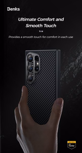 Benks Magnetic Armor Pro Kevlar Case 600D (0041) for Samsung Galaxy S24 Plus black