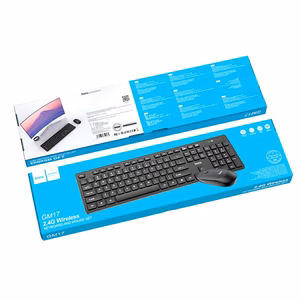 Hoco GM17 wireless keyboard and mouse set black