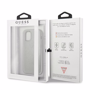 Guess GUHCP12S3D4GTR iPhone 12 mini 5.4" transparent hardcase 4G 3D Pattern Collection
