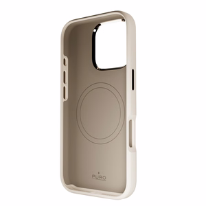 Puro Icon Mag Pro MagSafe Silikoninen Suojakuori iPhone 16 Prolle - beige